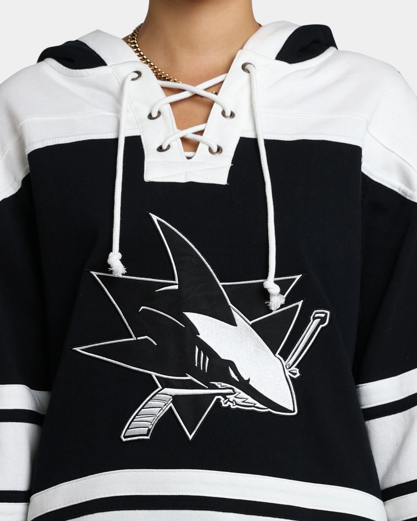 47 Brand San Jose Sharks Superior Lacer Hoodie Jet Black