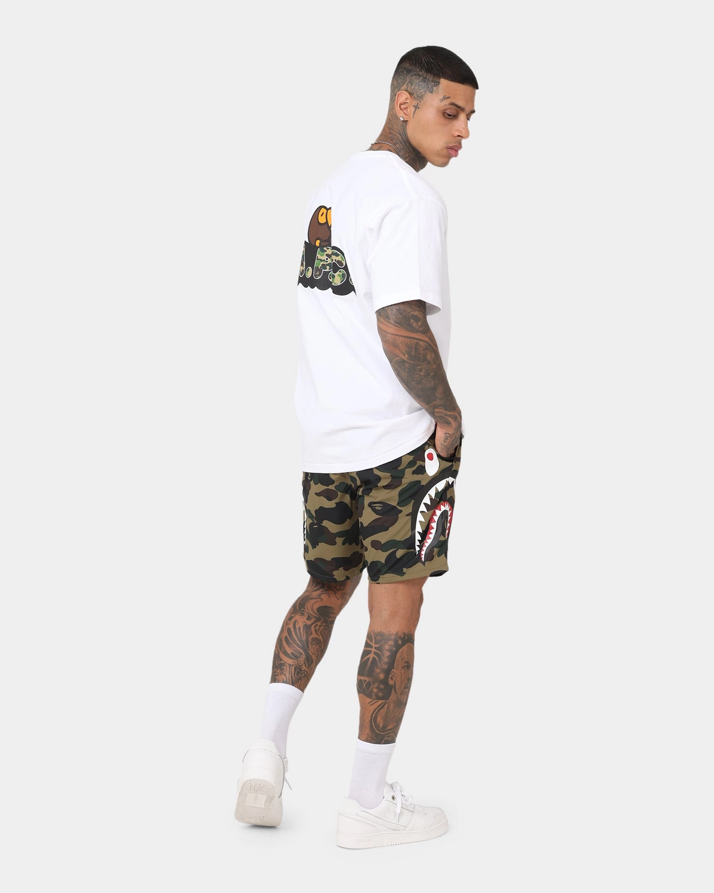 A Bathing Ape X A.P.C Milo On APC Wide T-Shirt White