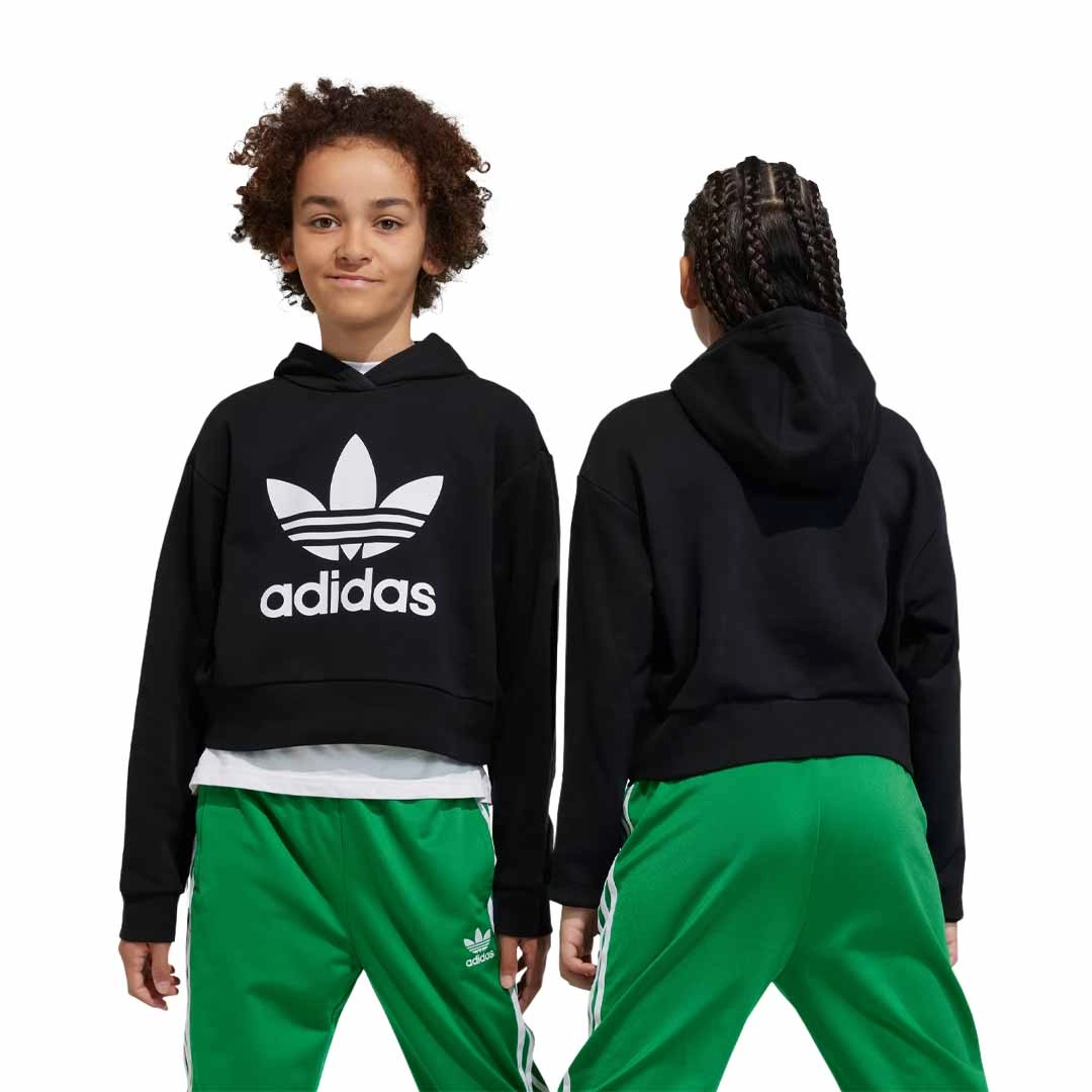adidas - Girls' (Junior) Adicolor Cropped Hoodie (IJ9719)