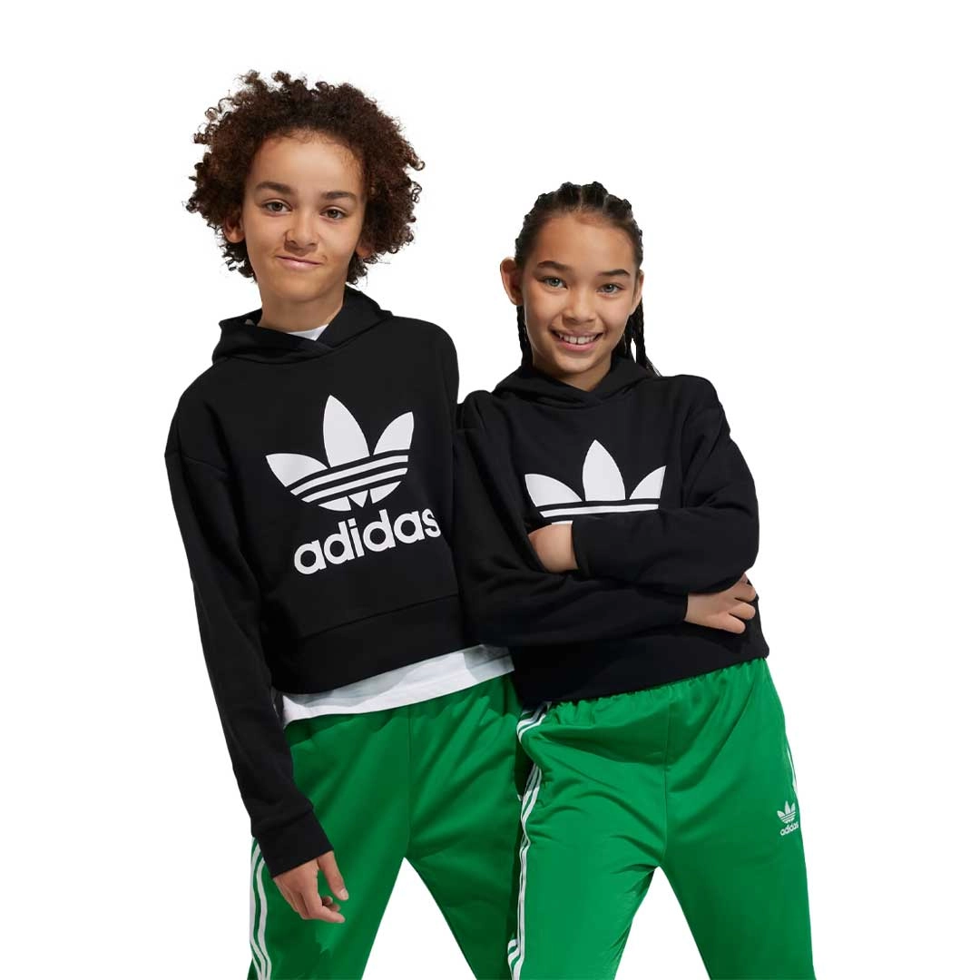 adidas - Girls' (Junior) Adicolor Cropped Hoodie (IJ9719)