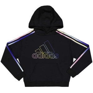 adidas - Girls' (Junior) Multi 3 Stripe Fleece Hoodie (GA8211)