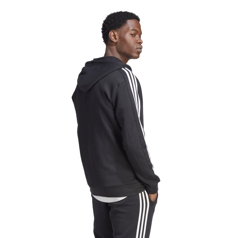 Adidas Mens Essentials Fleece 3-Stripes Full-Zip Hoodie