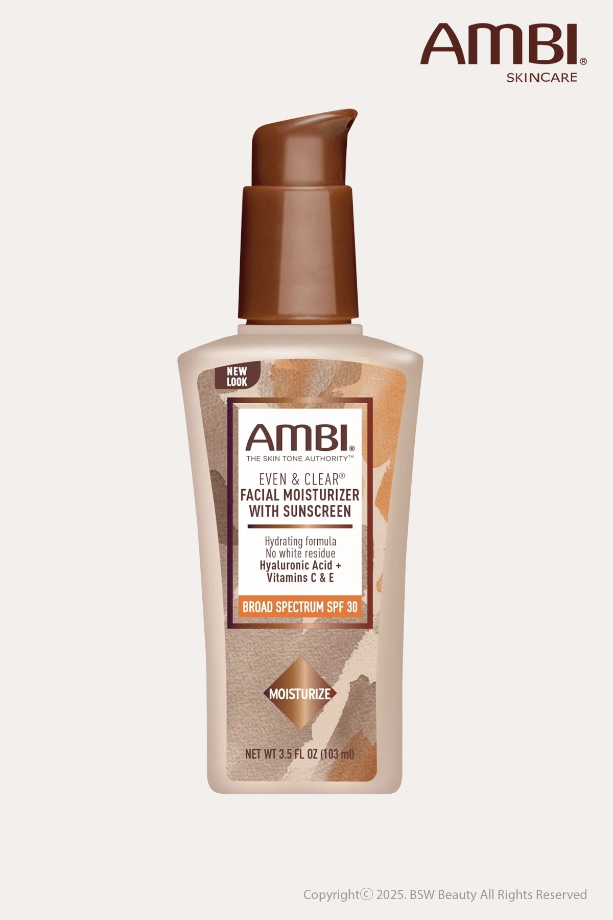 AMBI EVEN & CLEAR FACIAL MOISTURIZER WITH SPF 30 3.5oz