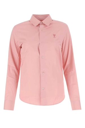 AMI Classic Logo Embroidered Long-Sleeved Shirt