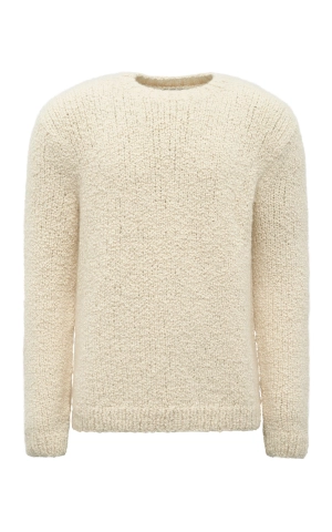 Antiope Knit Sweater in Ivory Cashmere