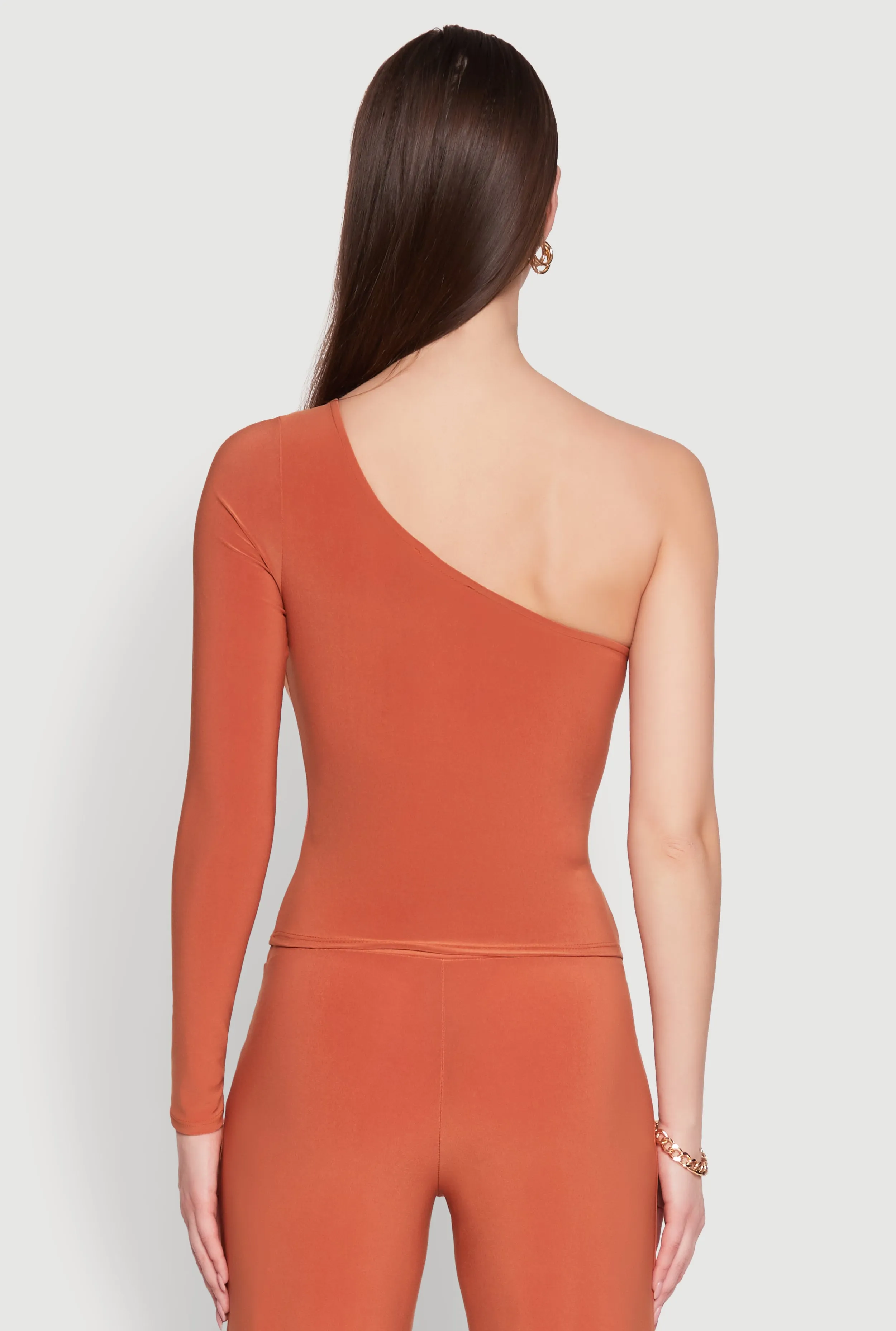 Asymmetrical Cut Out One Shoulder Top