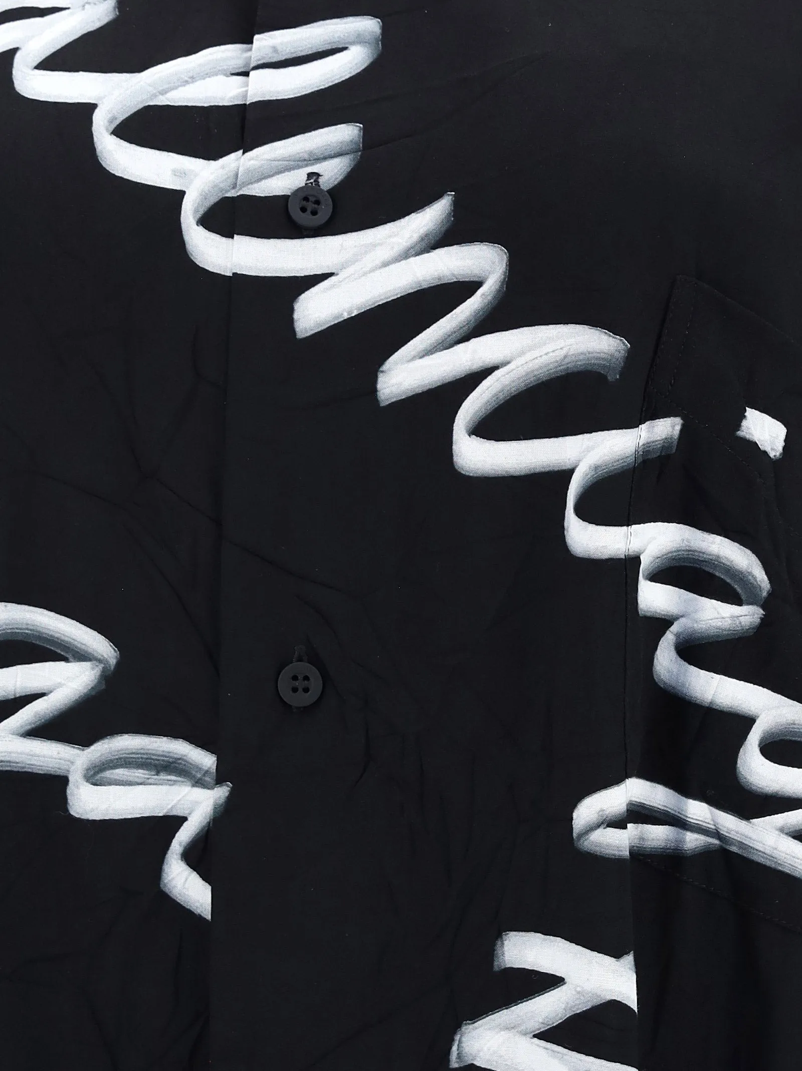 Balenciaga Allover Logo Printed Minimal Shirt