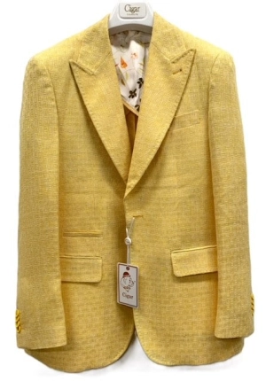 Bergamo Elegant J-6072 Sport Coat - Yellow