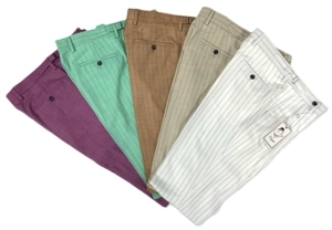 Bergamo Elegant PSL-833 S25 Stripe Pants - Tan