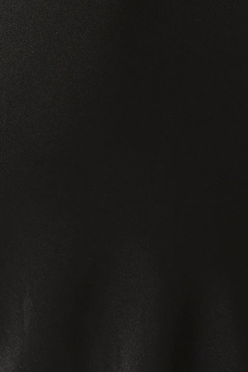 Black Corset Top Short Sleeve
