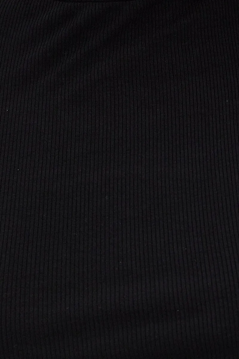 Black Cutout Tank Top