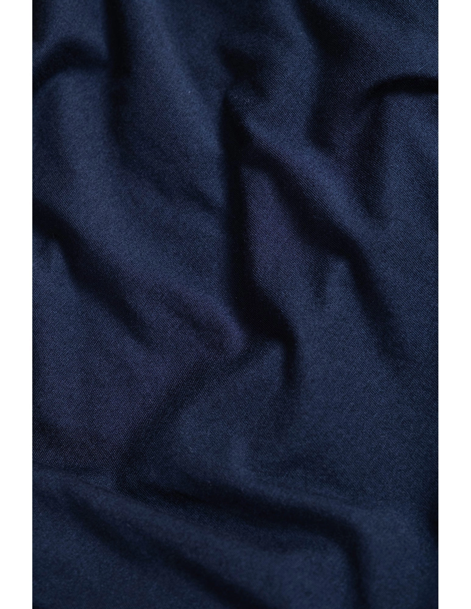 Butter Soft Boxy Crop in Midnight Blue