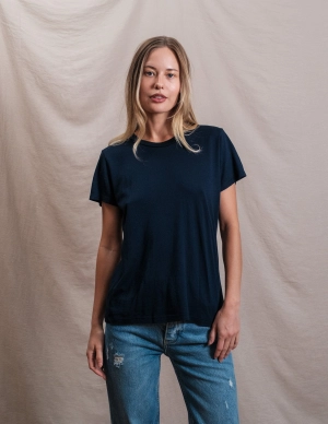 Butter Soft Crew in Midnight Blue