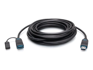 C2G 25ft (7.6m) C2G Performance Series USB-A Male to USB-A Female Active Optical Extension Cable (AOC) - 3.2 Gen 2 (10Gbps) Plenum C2G30078
