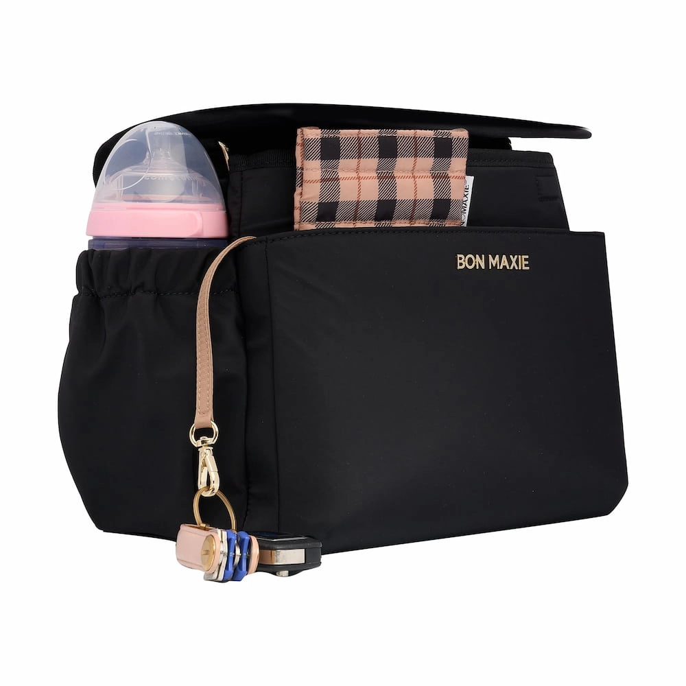 Carryall Pram Caddy -- Black Gingham