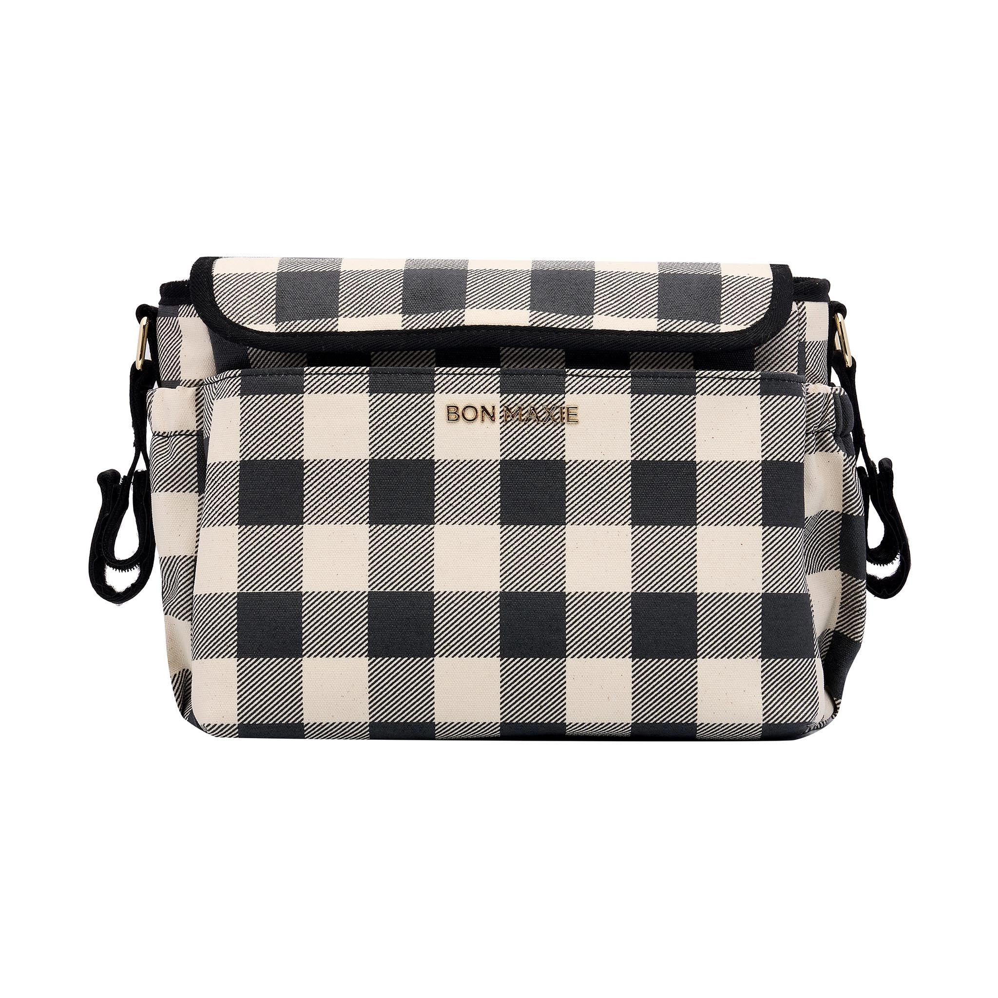 Carryall Pram Caddy -- Black Gingham