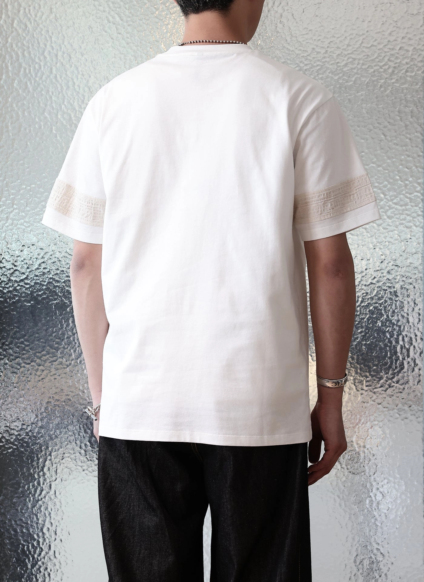 Cotton Chain-Stitch Graphic Top