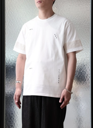 Cotton Chain-Stitch Graphic Top