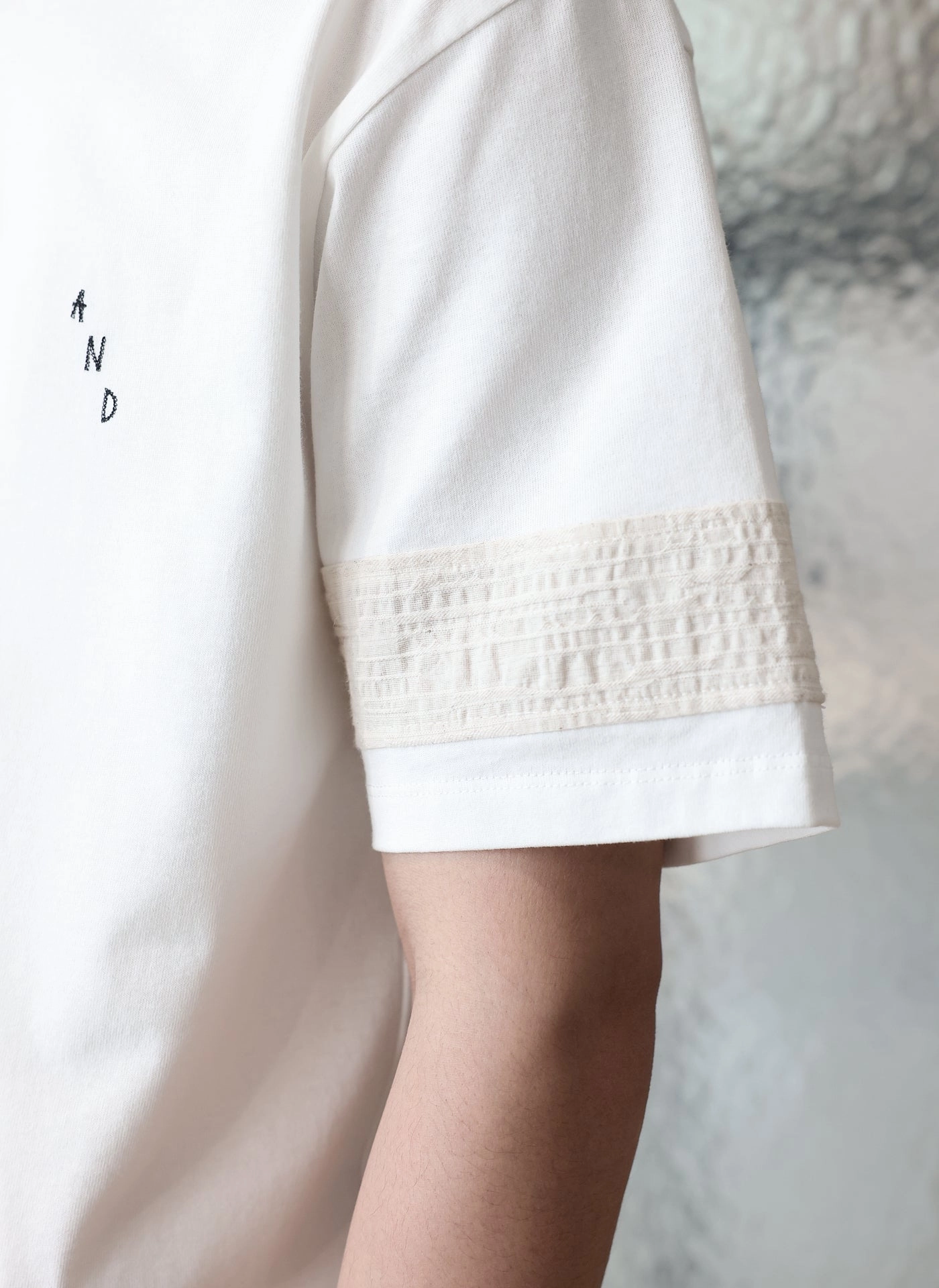 Cotton Chain-Stitch Graphic Top