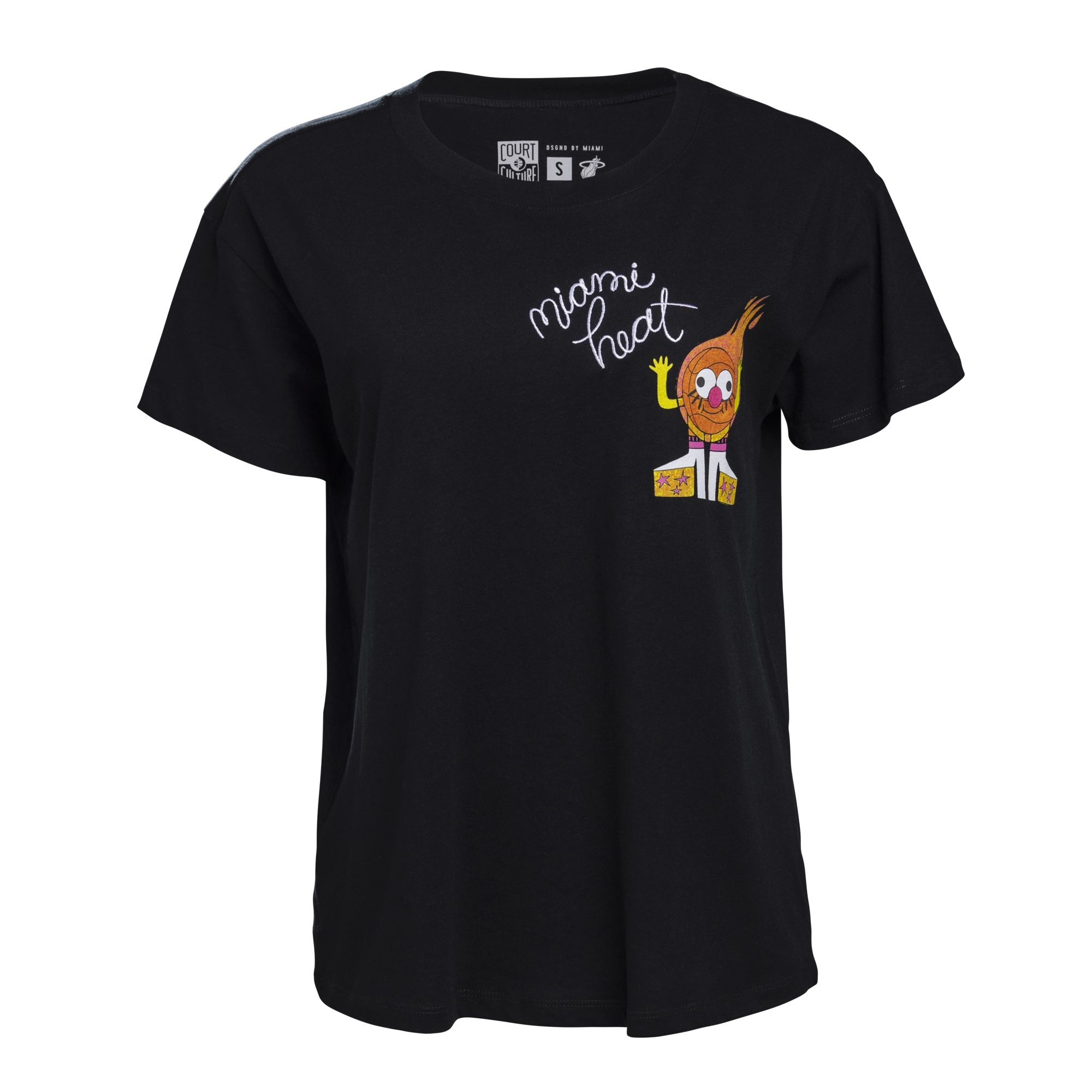 Court Culture Embroidered HEAT in Heels Women's Boxy Tee