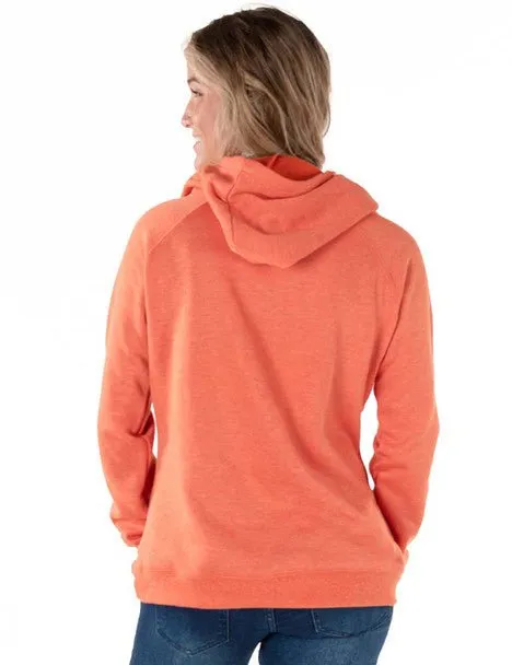 Cowgirl Tuff Womens Wild Spirit Tangerine Poly/Rayon Hoodie