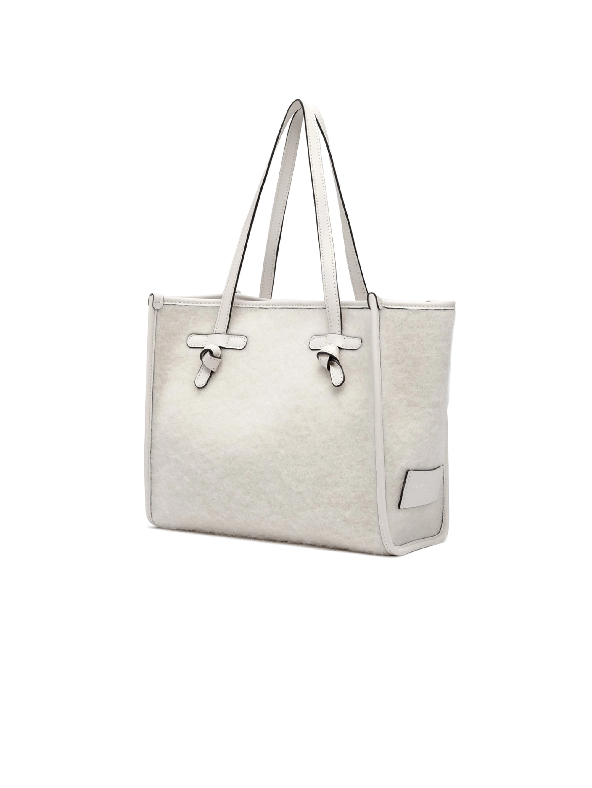 Cream Mohair Shoulder Bag