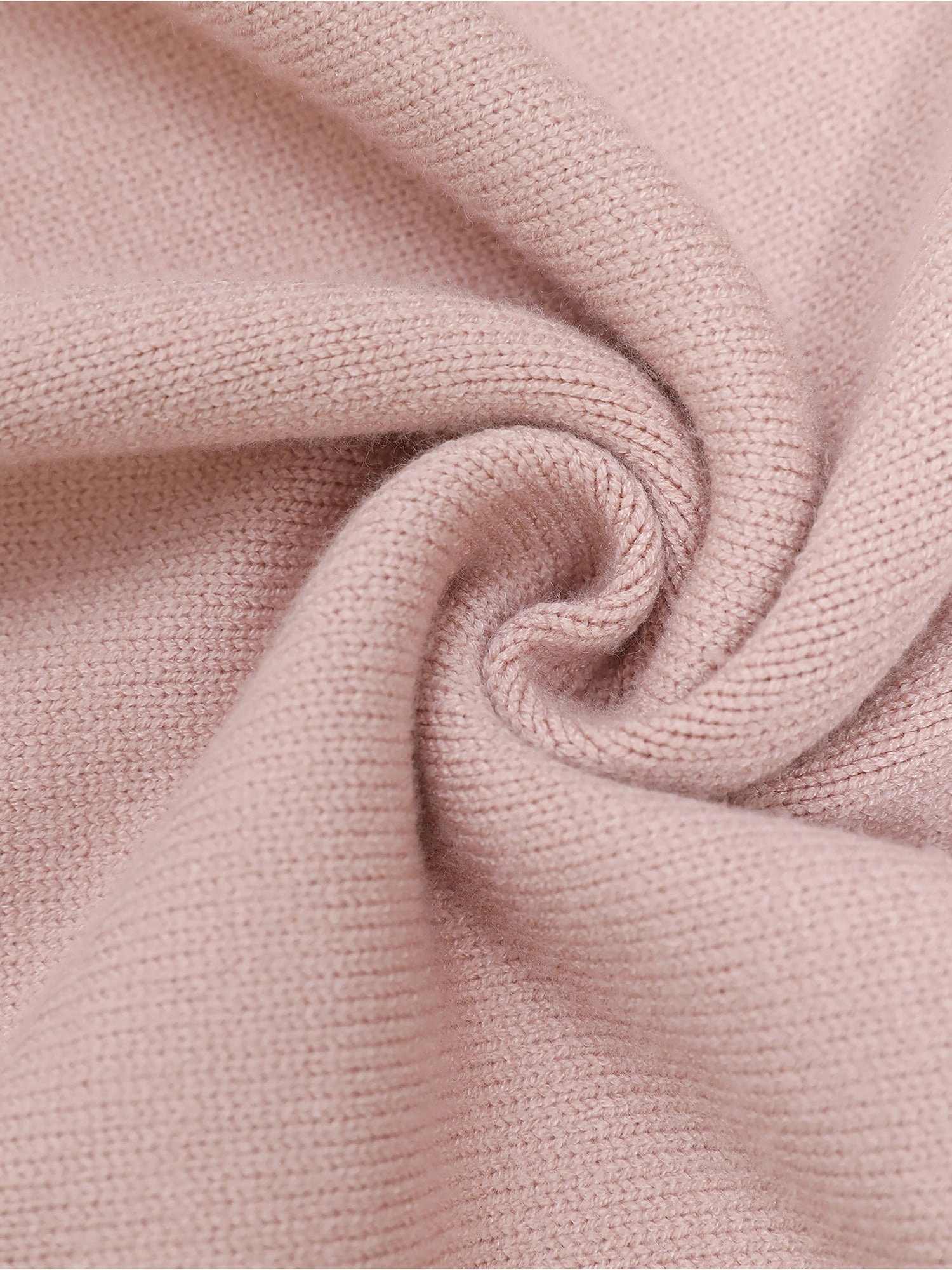 Crew Neck Puff Sleeve Solid Color Knit Tops