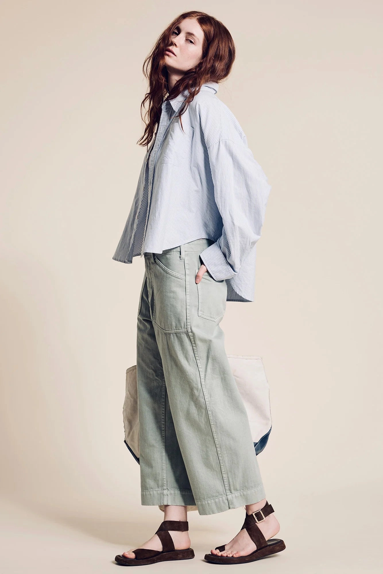 Crop Oxford Shirt