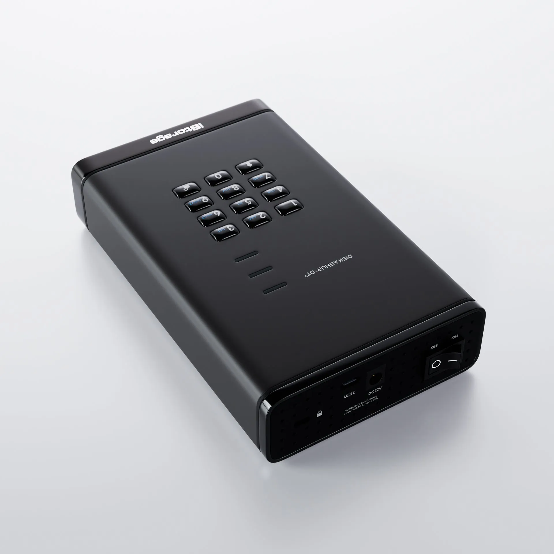 diskAshur DT3 Hardware Encrypted HDD by iStorage