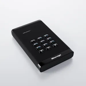 diskAshur3 Hardware Encrypted HDD by iStorage-Black
