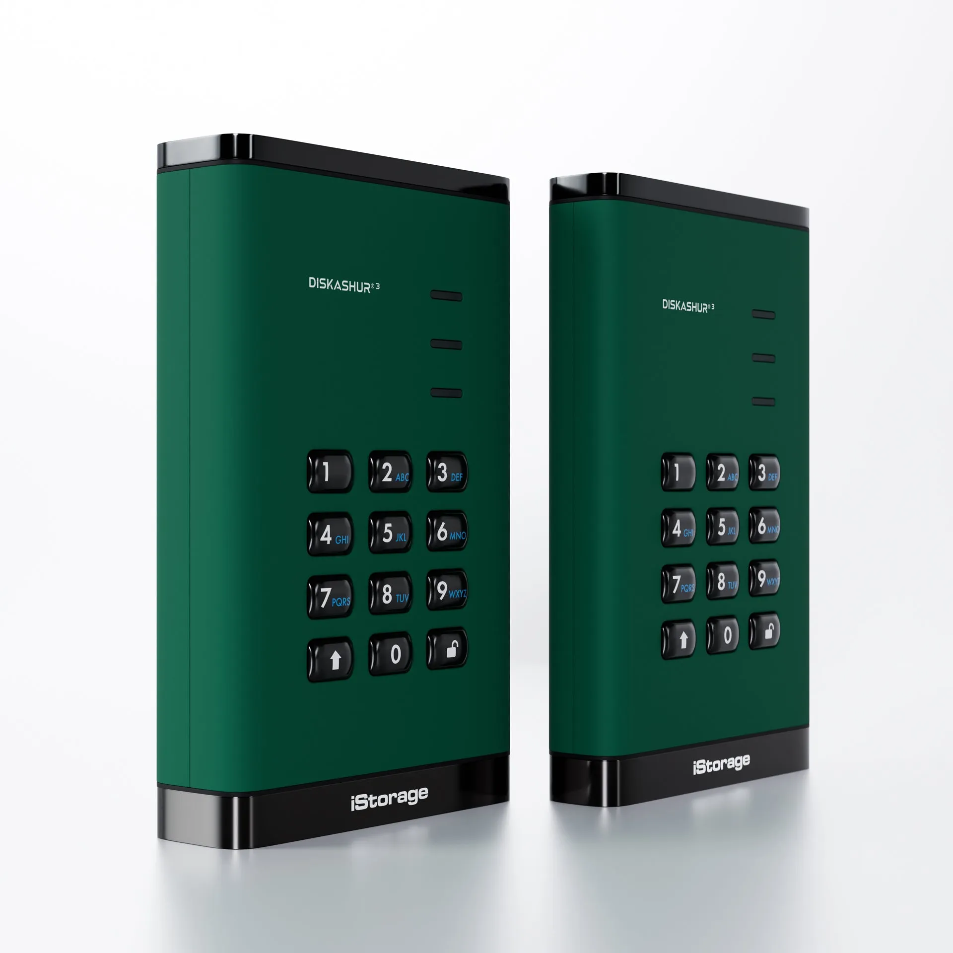 diskAshur3 Hardware Encrypted HDD by iStorage-Black