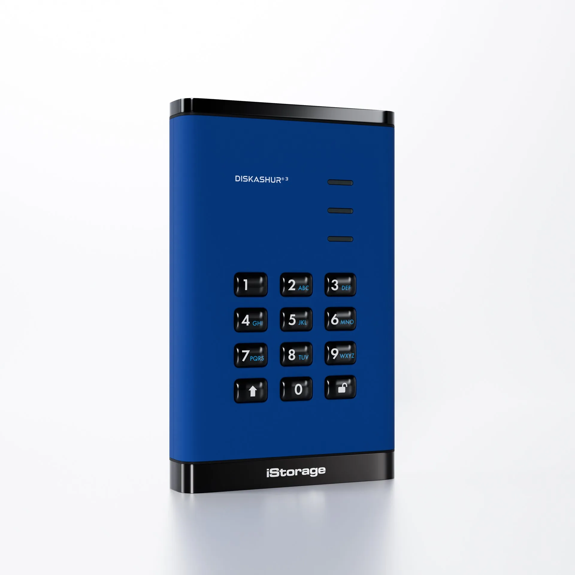 diskAshur3 Hardware Encrypted HDD by iStorage-Black