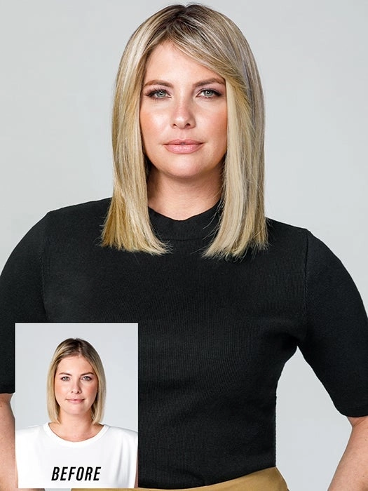 easiPart T HD 12" | Synthetic Hair Topper (Mono Top)