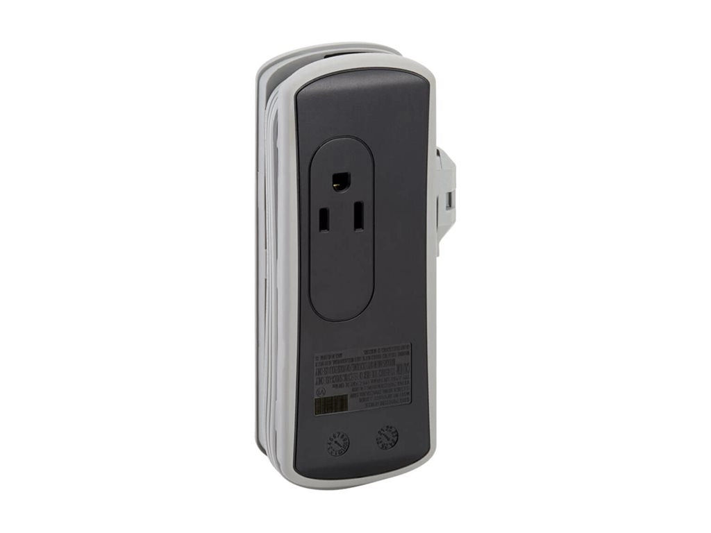 Eaton Tripp Lite Series Protect It! Travel-Size Surge Protector 2-Outlet 5-15R Outlets USB-C and USB-A Ports 5-15P Input Black TRAVELER3USBC
