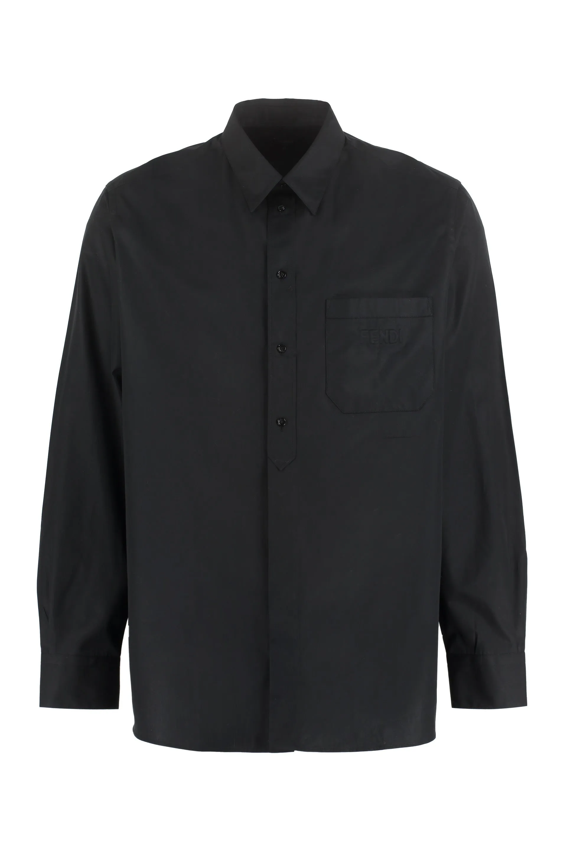 Fendi Logo Embossed Tailored Shirt