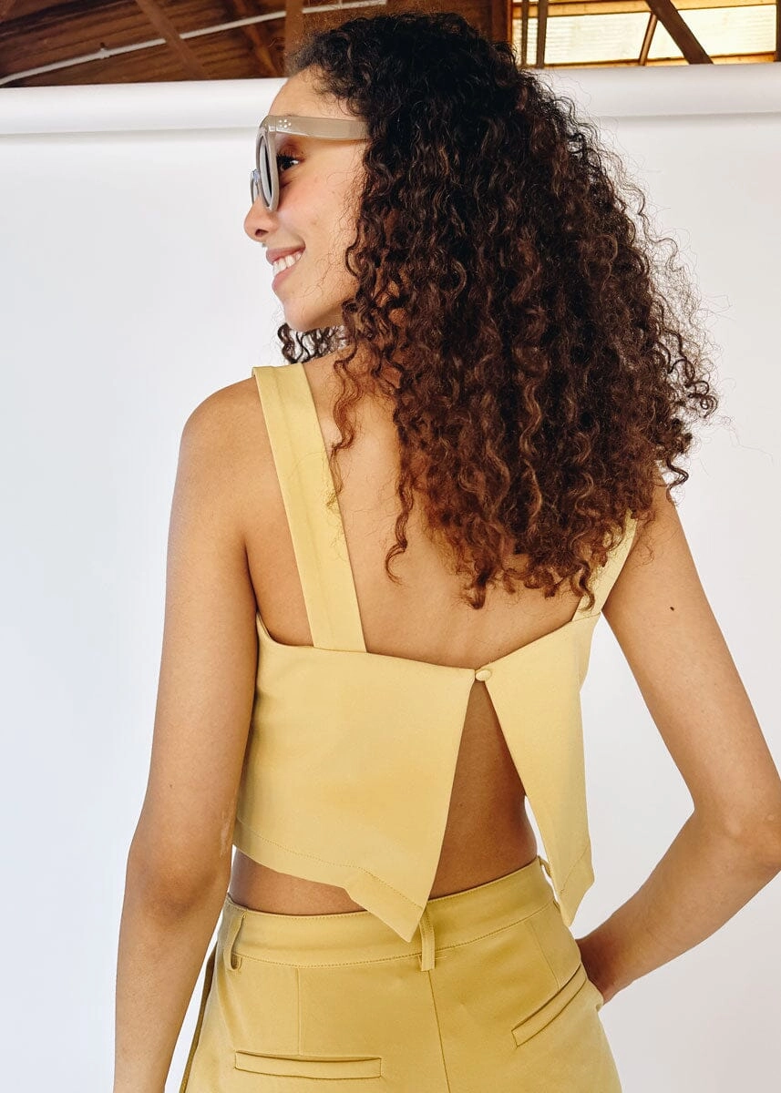 Follow Me Crop Top - Marigold