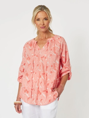 Gordon Smith Emma Embroidered Shirt Melon