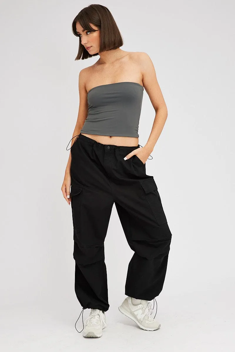Grey Supersoft Bandeau Top