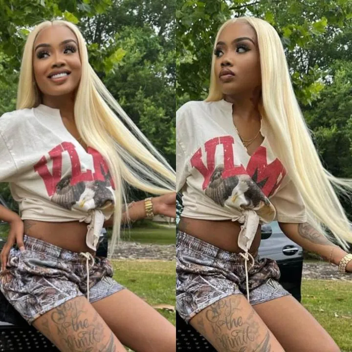 HD Transparent 13x4 13x6 613 Blonde Lace Front Human Hair Frontal Straight Wigs