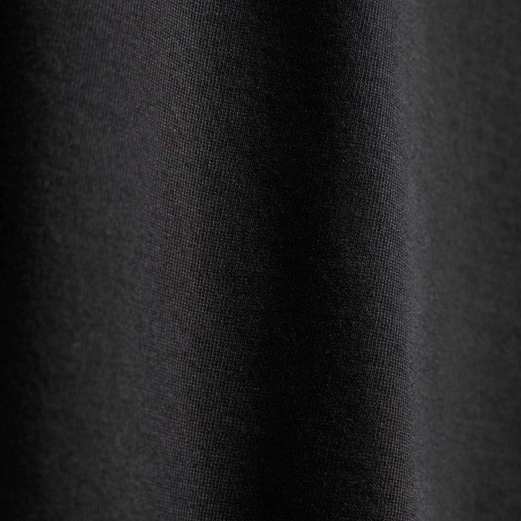 Heavy Luxe Jersey Half Zip - Black