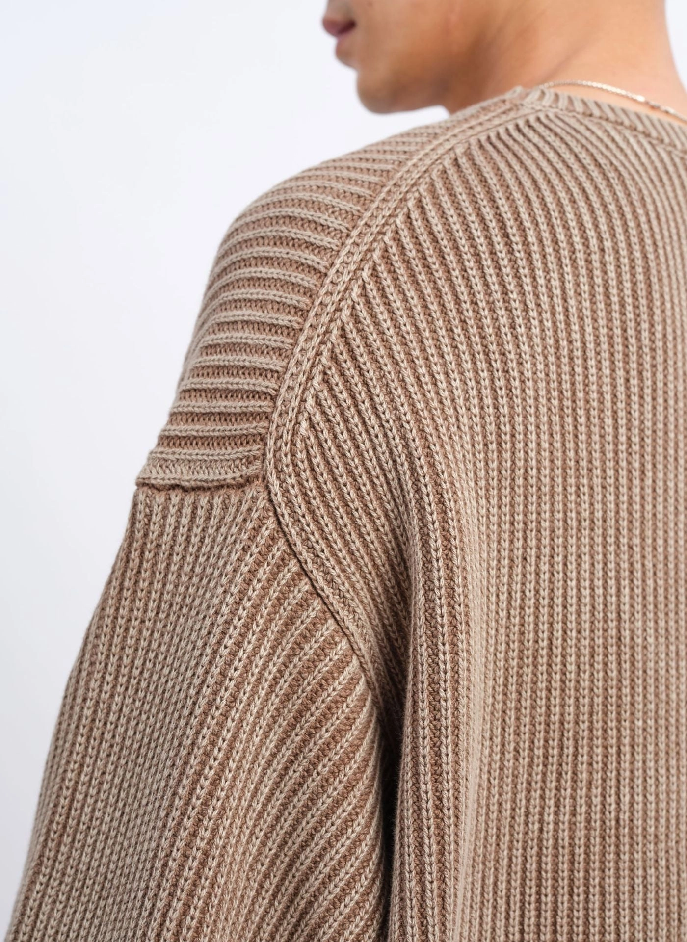 Heavy Washed Cotton Knitted Pullover