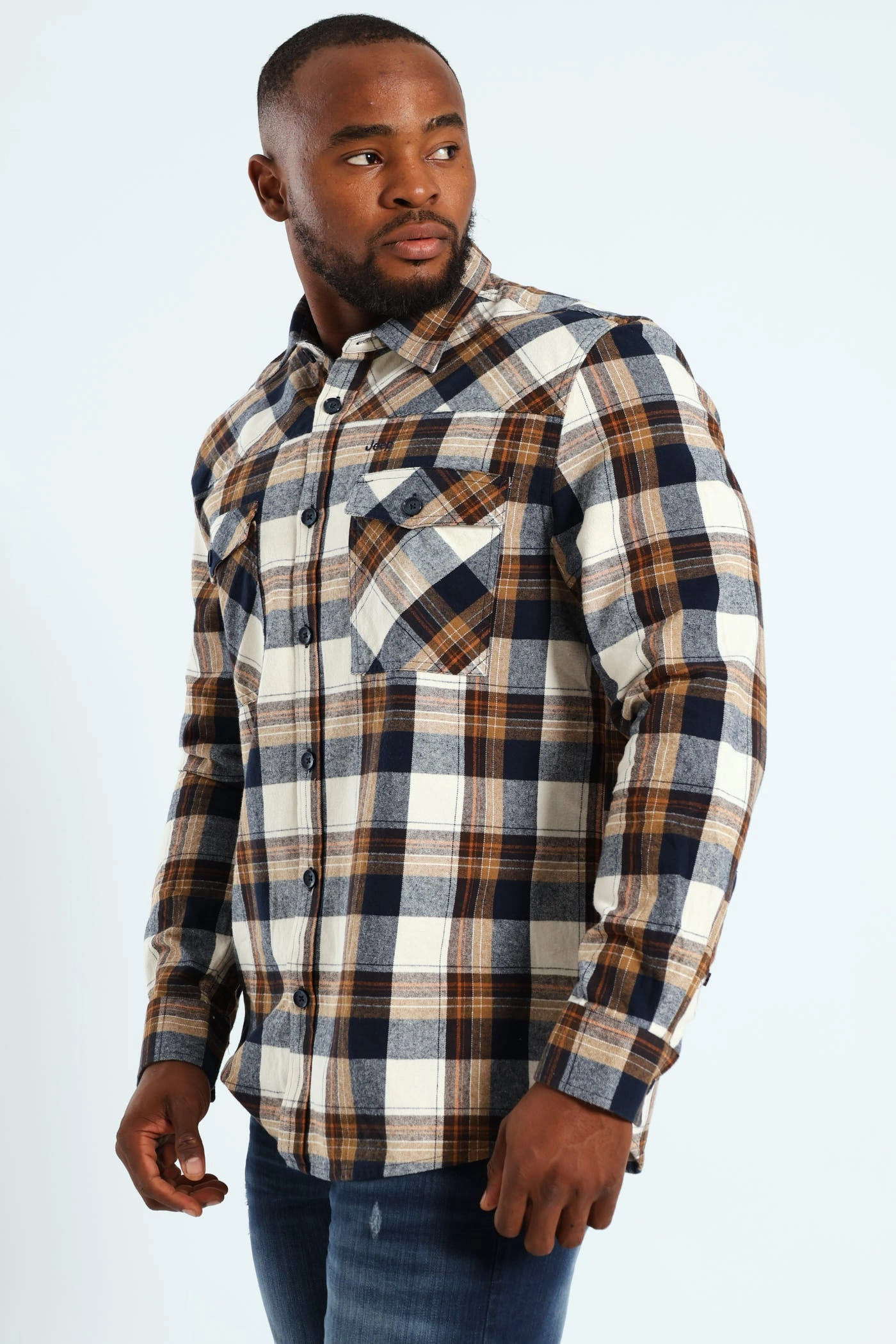 Heavy Weight Flannel Shirt - Black