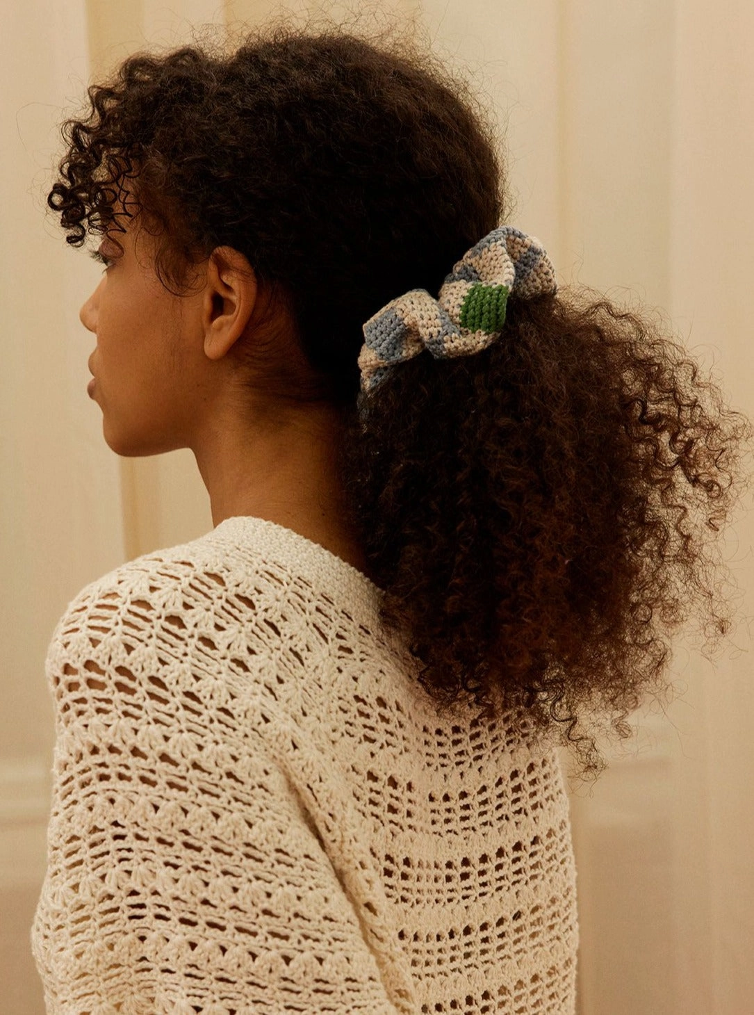 Žiedlapis Scrunchie - Fantasy Blue
