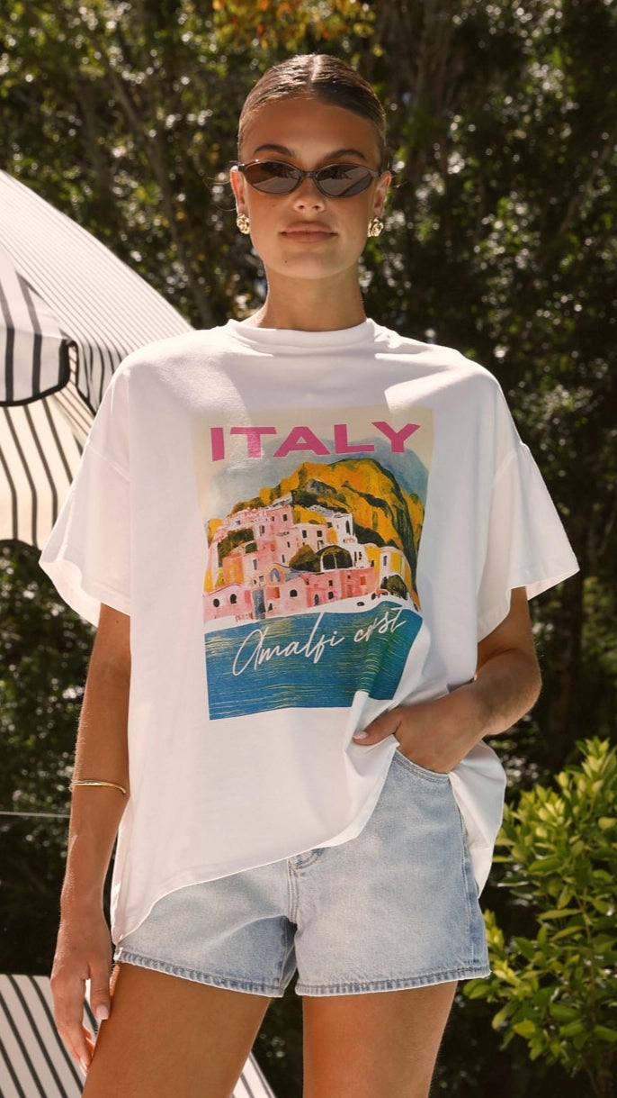 Italy Tee - White