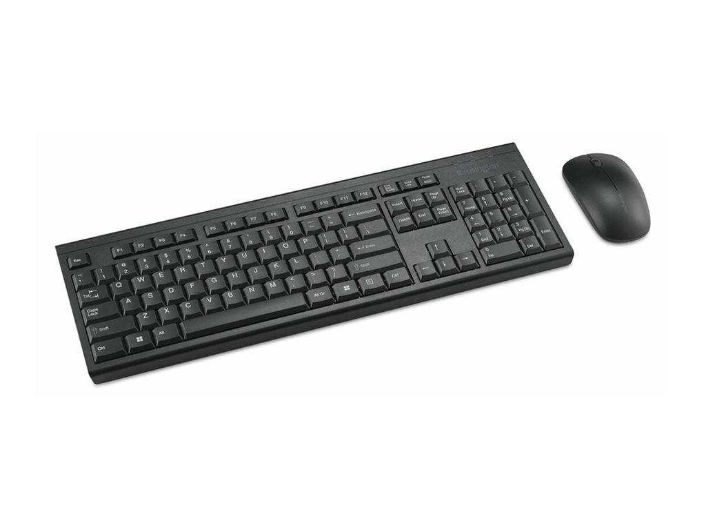 Kensington KM150 EQ - Keyboard and mouse set - 100% - full size - wireless - 2.4 GHz - FSC cardboard K75562NA
