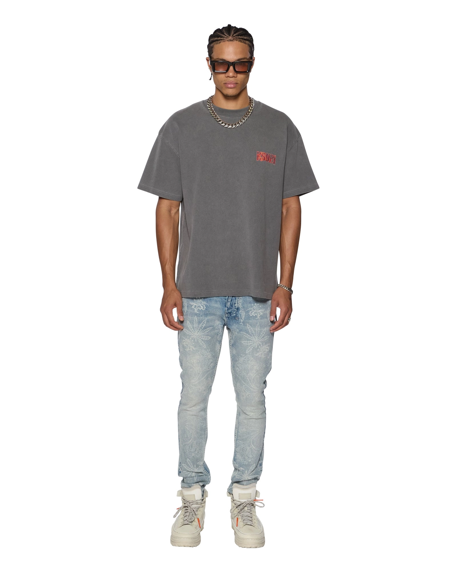 KICKSTART EKCESS SS TEE CHARCOAL