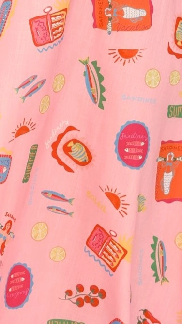 La Sirena Button Up Shirt and Shorts Set - Pink Soleil