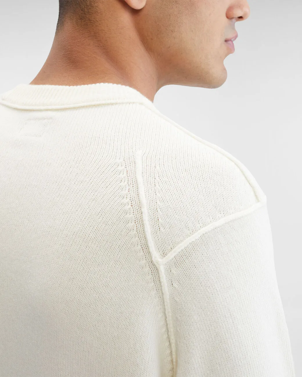 Lambswool Jumper Gauze White