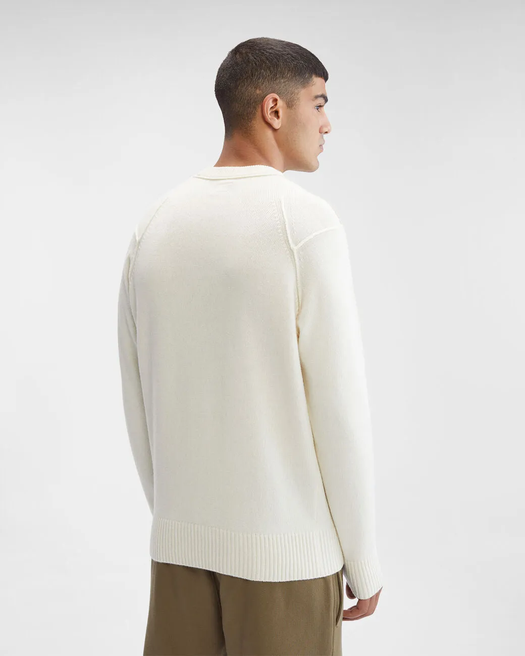 Lambswool Jumper Gauze White