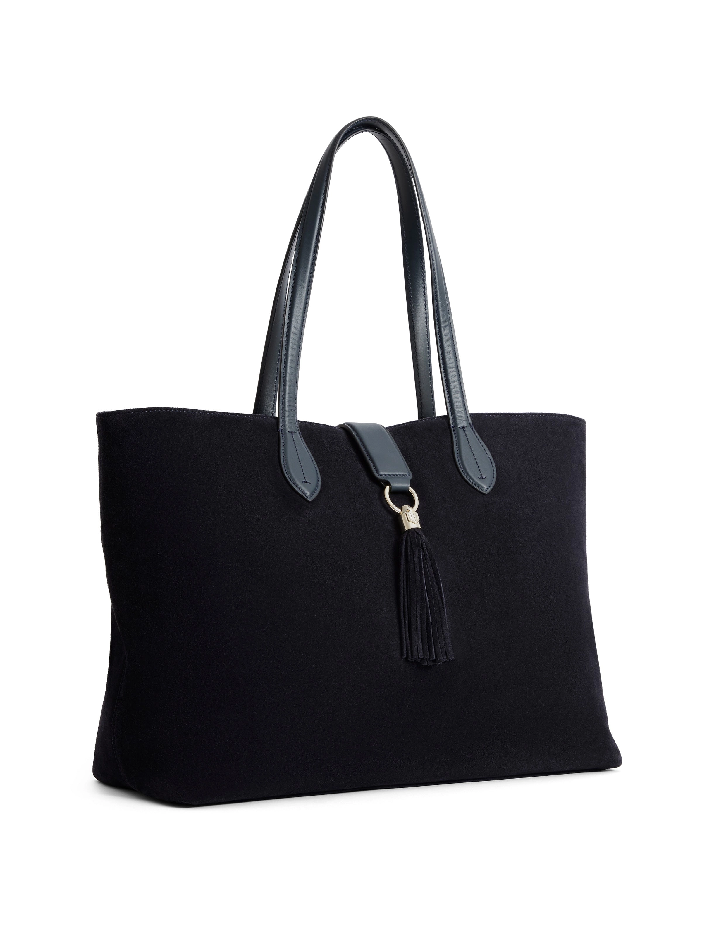 Langham Tote - Navy Suede